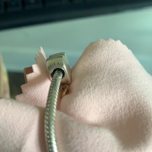 Pandora set (2) Two-Tone charms Gold - Picture 4 of 4